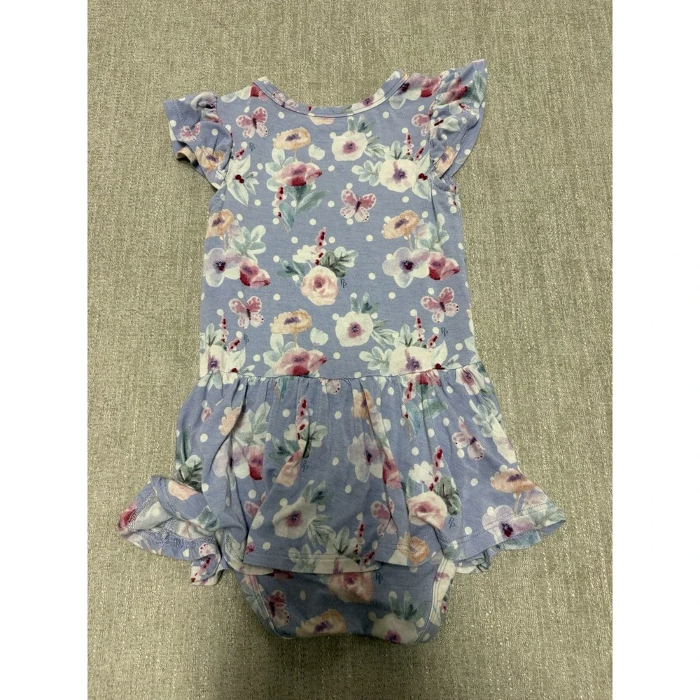 Posh Peanut Purple Floral Bamboo Twirl Size 18-24 Months *PLAY*